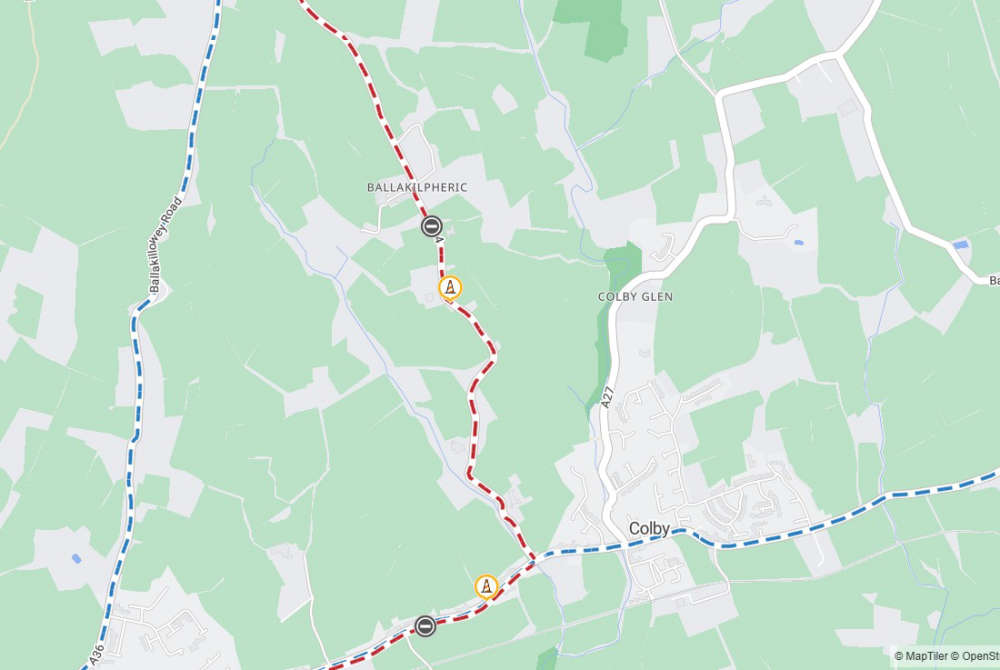 Ballakilpheric Road shuts tomorrow