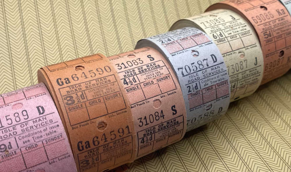 Historic Manx bus tickets on sale from U