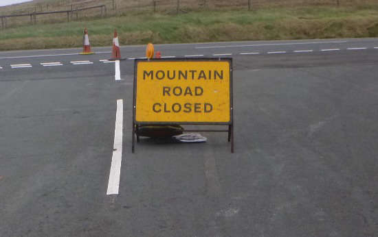Mountain Road closed on 68 days last yea