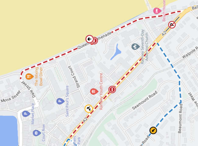 Prom closed to traffic until tomorrow